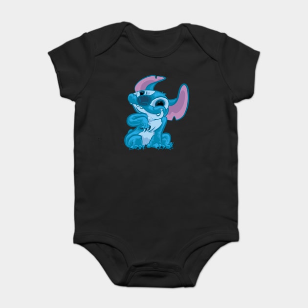 Stitch Baby Bodysuit by majanation